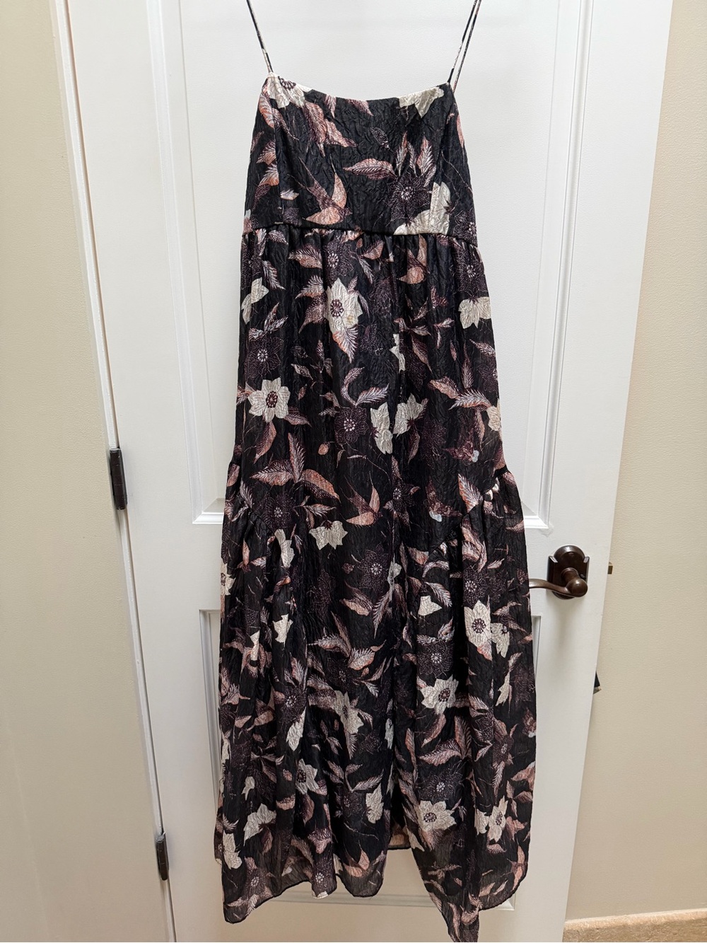 Ulla Johnson Floral Silk Blend Maxi Dress Size 6 Pre-Fall 2021